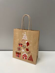 Paperikassi joulukuusi 26 x 12 x 35 cm, 50 kpl